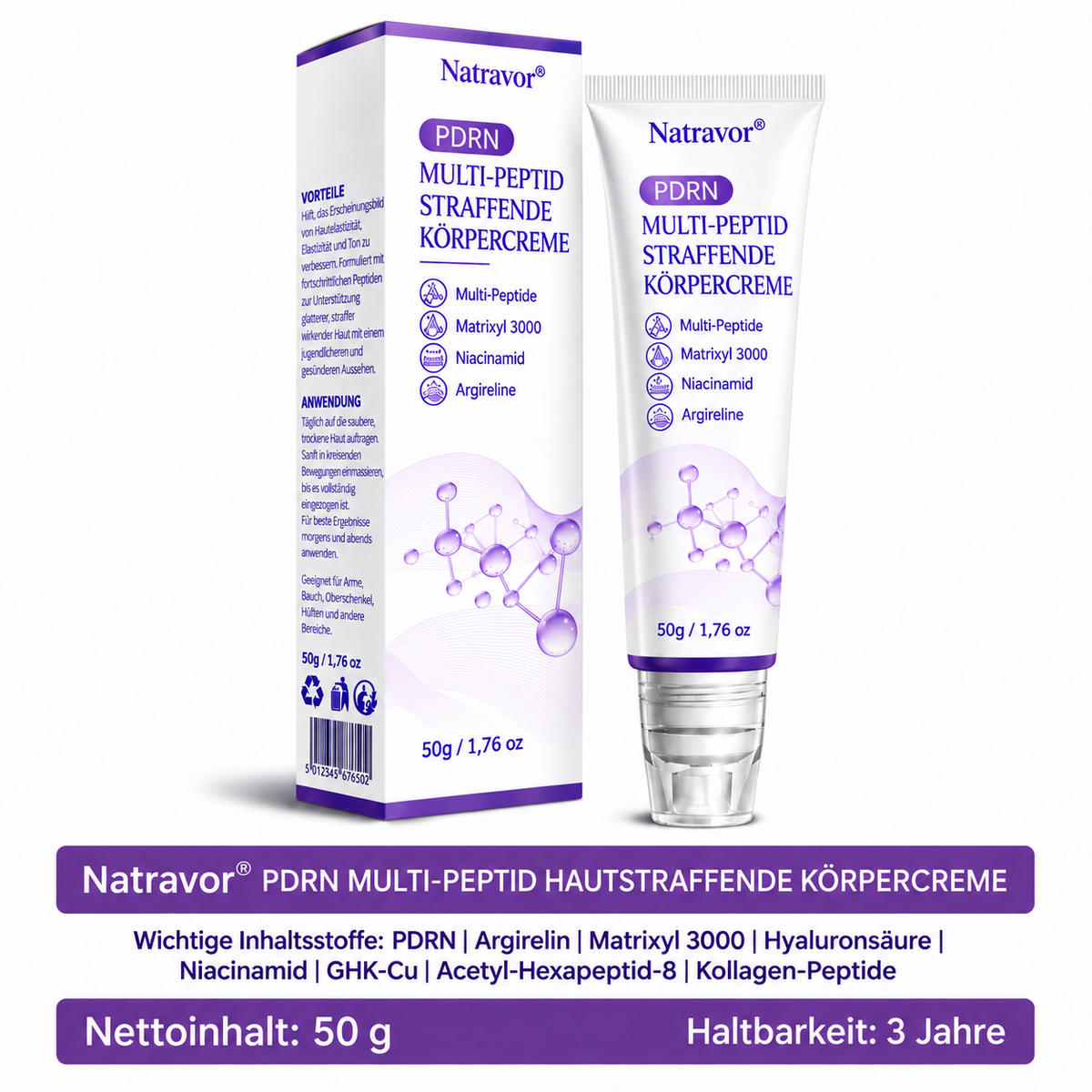 Natravor® PDRN Multi-Peptid Straffende Körpercreme